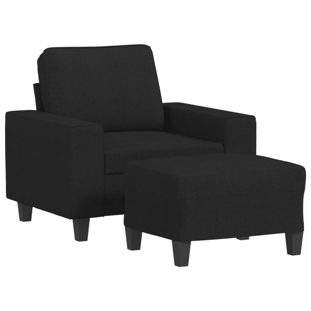 Sofastol Med Fodskammel 60 Cm Stof