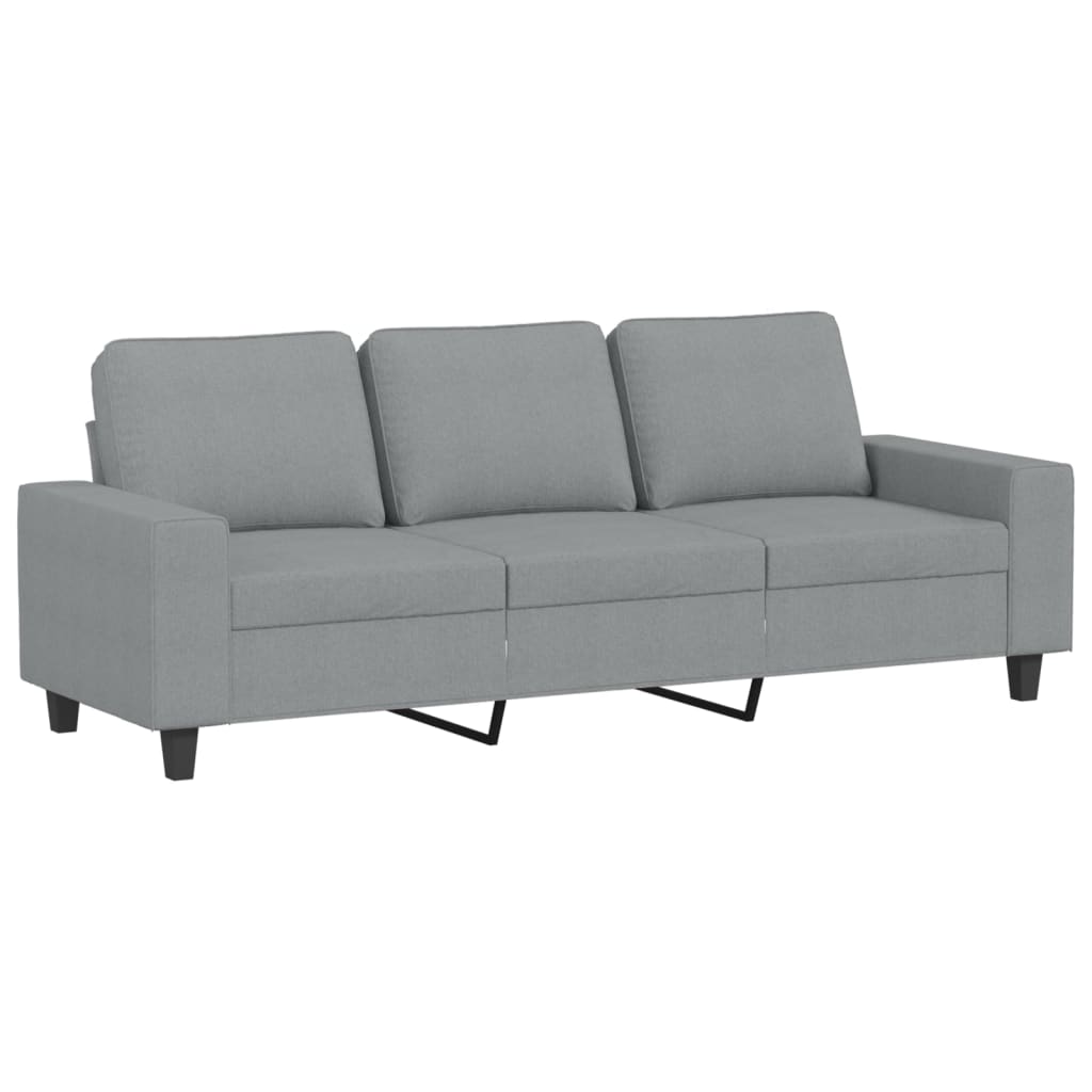 3-Personers Sofa Med Fodskammel 180 Cm Stof