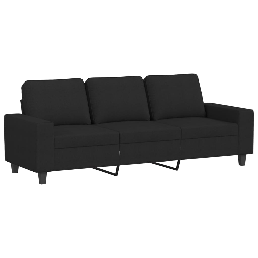 3-Personers Sofa Med Fodskammel 180 Cm Stof