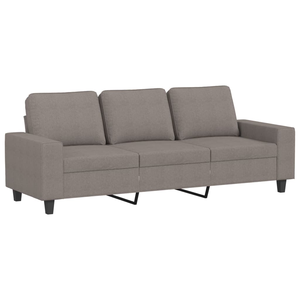 3-Personers Sofa Med Fodskammel 180 Cm Stof