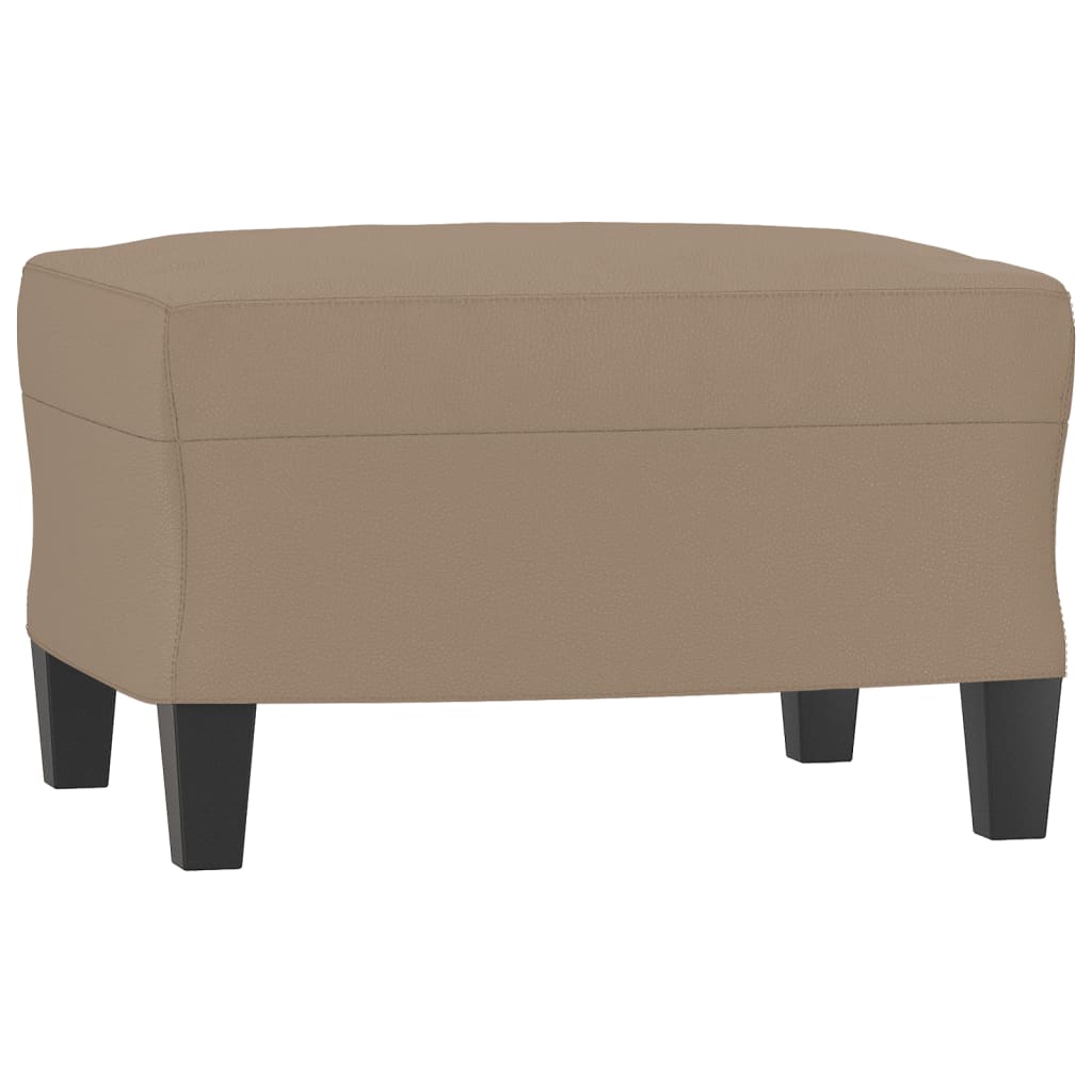 Sofastol Med Fodskammel 60 Cm Kunstlæder