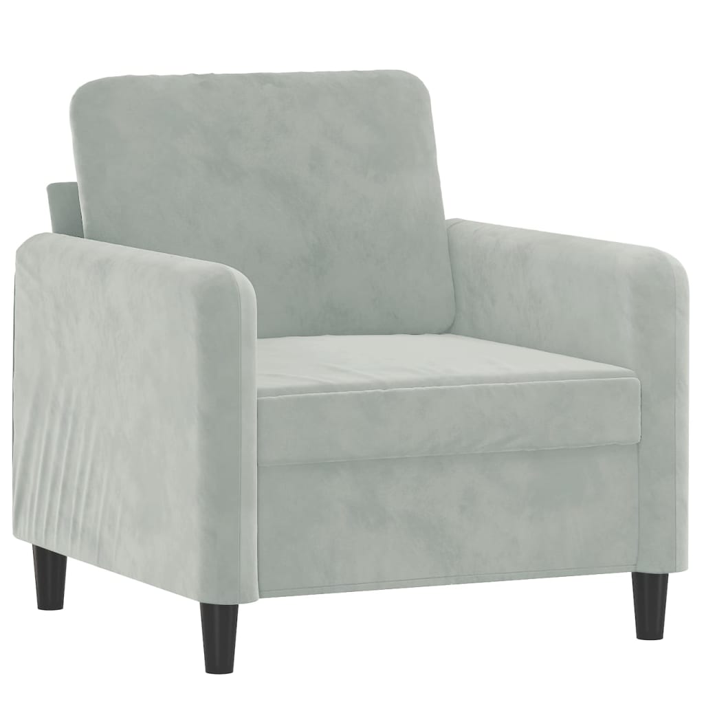 Sofastol Med Fodskammel 60 Cm Velour