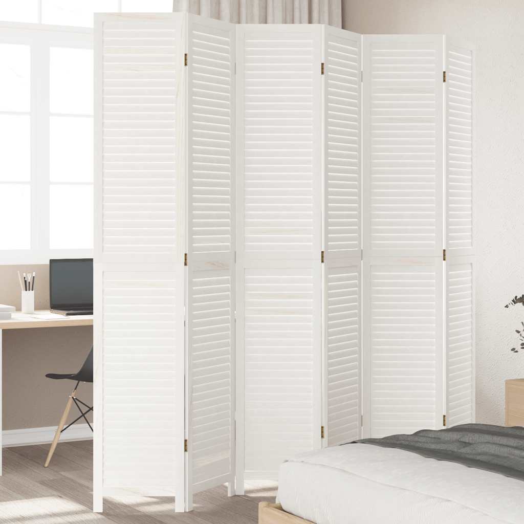 Rumdeler Paneler Massivt Kejsertræ Hvid - Variant 358844