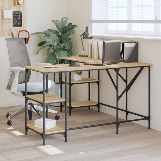Skrivebord 139X139X75 Cm Konstrueret Træ