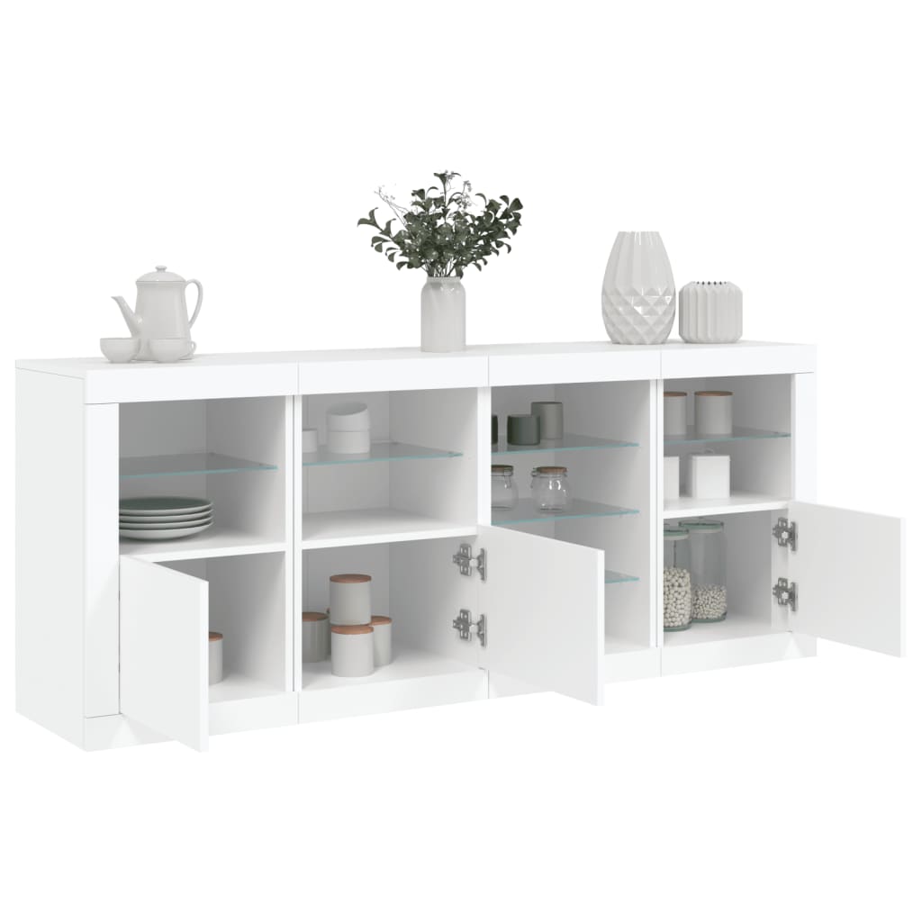 Skænk Med Led-Lys 164X37X67 Cm