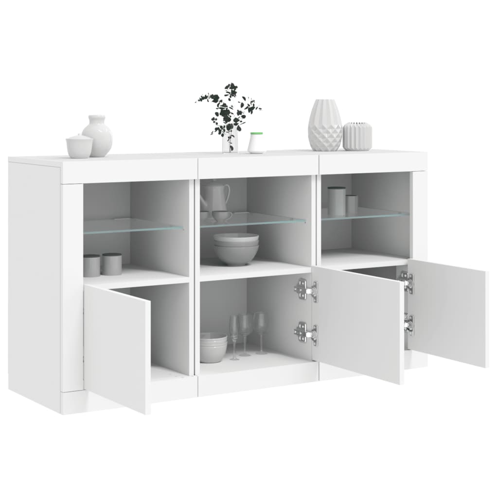 Skænk Med Led-Lys 123X37X67 Cm