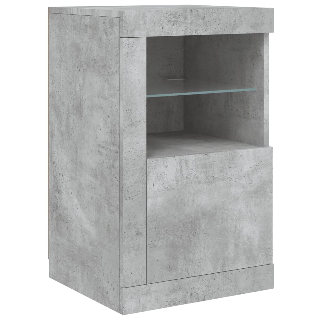 Skænk Med Led-Lys 142,5X37X67 Cm