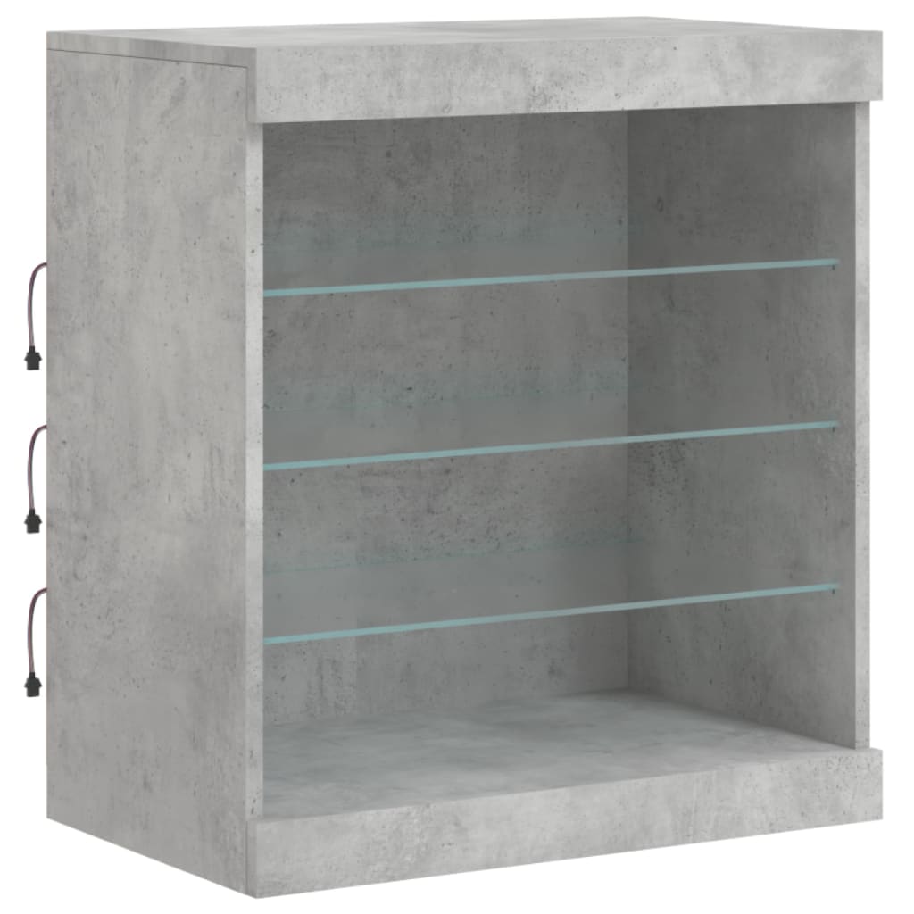 Skænk Med Led-Lys 142,5X37X67 Cm