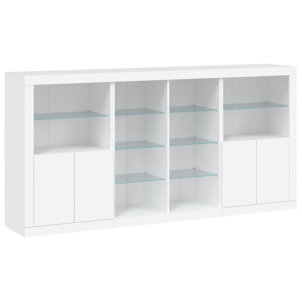 Skænk Med Led-lys 202x37x100 Cm - Billede 3