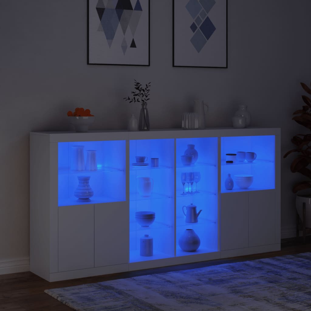 Skænk Med Led-lys 202x37x100 Cm - Billede 5