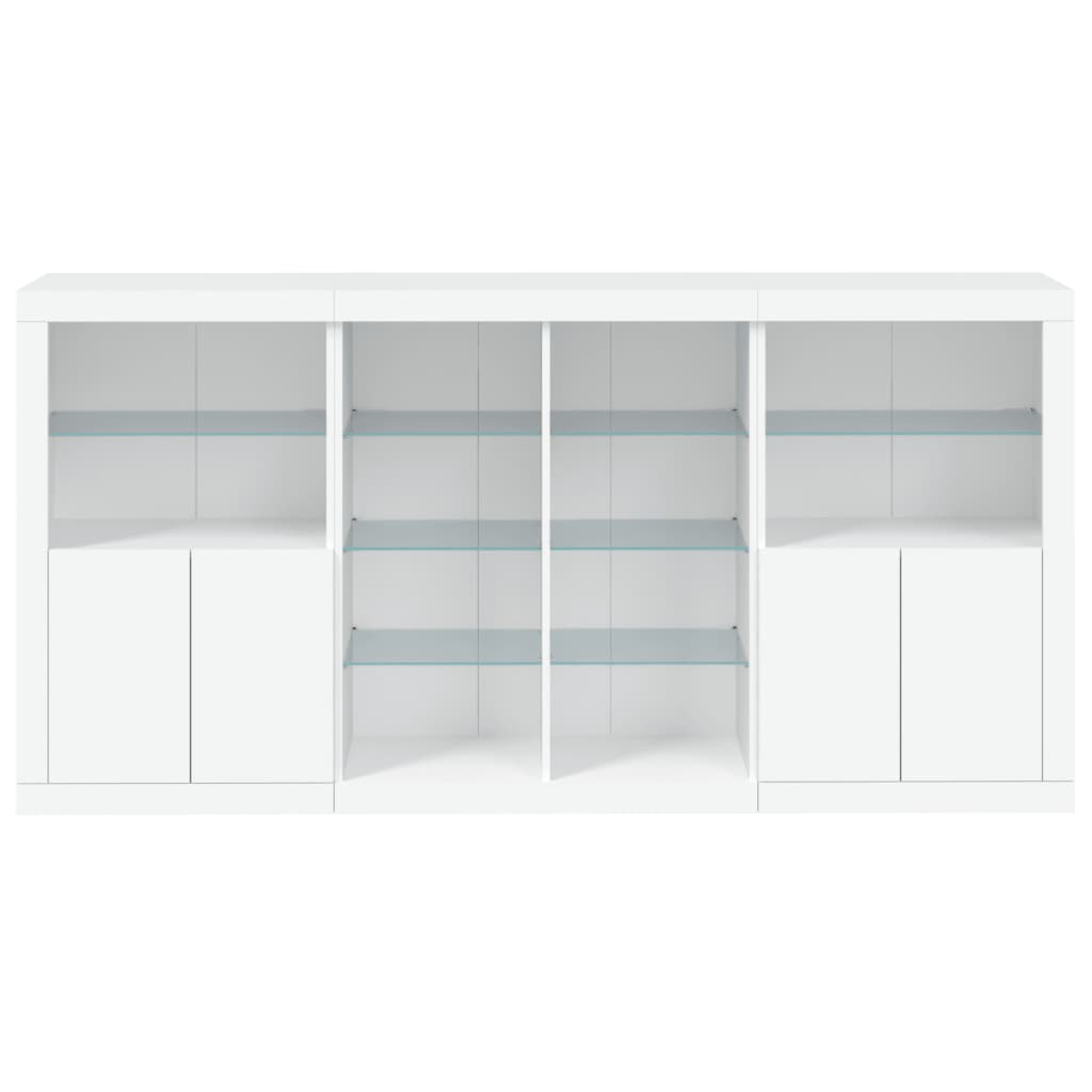 Skænk Med Led-lys 202x37x100 Cm - Billede 6