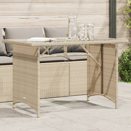 Havebord Med Top 110X68X70 Cm Polyrattan