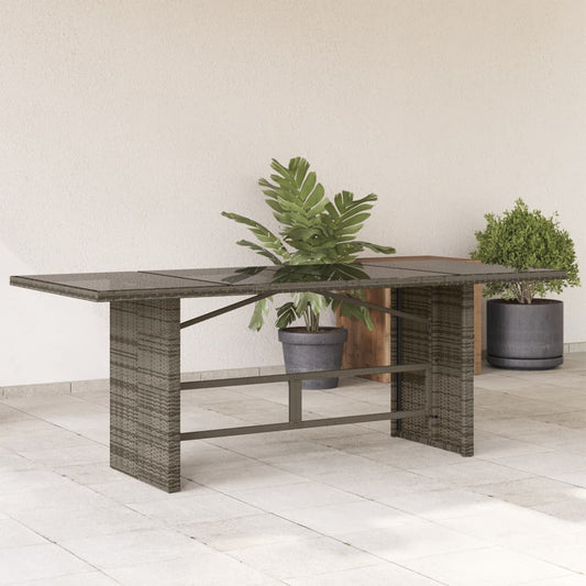 Havebord Med Top 190X80X75 Cm Polyrattan