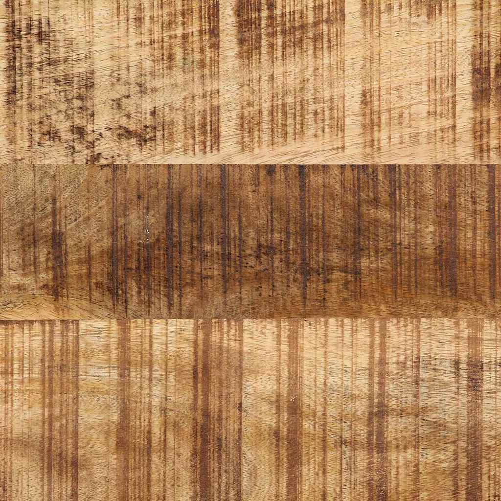 Spejl Med Spejl Sort Og Brunt 70 X 2 X 70 Cm Massivt Træ Akacie - Billede 11