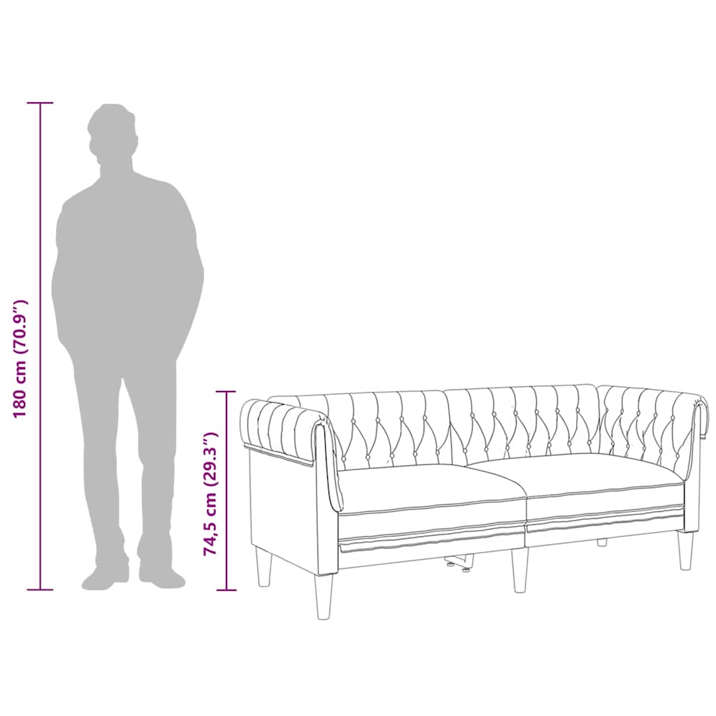 Chesterfield-Sofa Stof