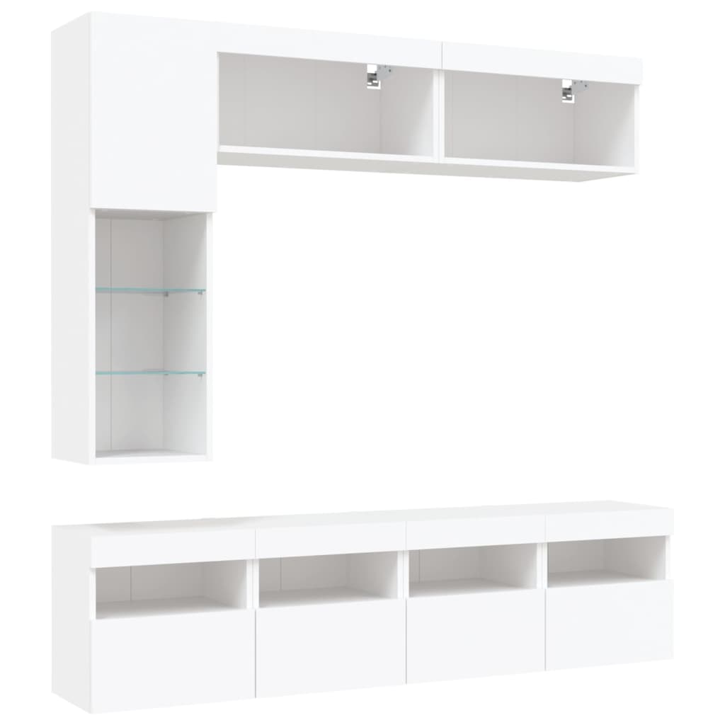 Væghængt Tv-møbel Med Led-lys - Billede 3