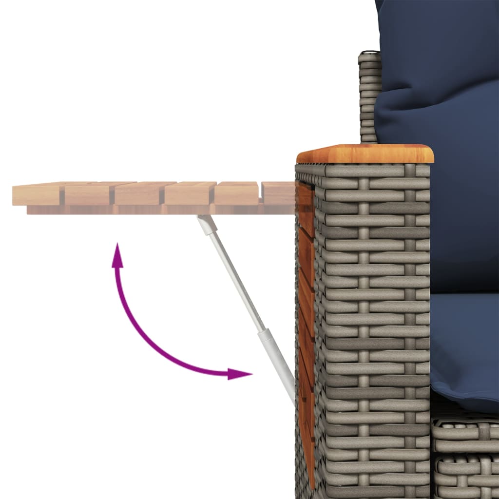 Sofasæt Til Haven 7 Dele Med Hynder Polyrattan