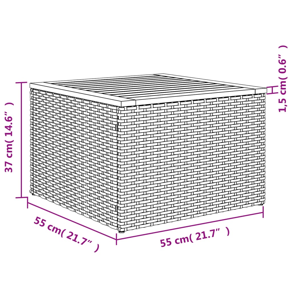 Sofasæt til Haven 8 Dele med Hynder Polyrattan - billede 11
