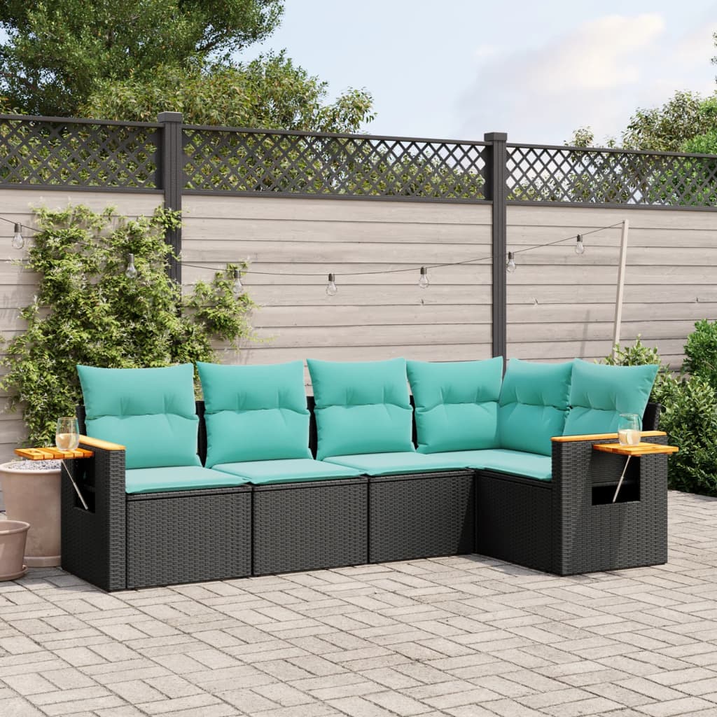 Sofasæt Til Haven 5 Dele Med Hynder Polyrattan