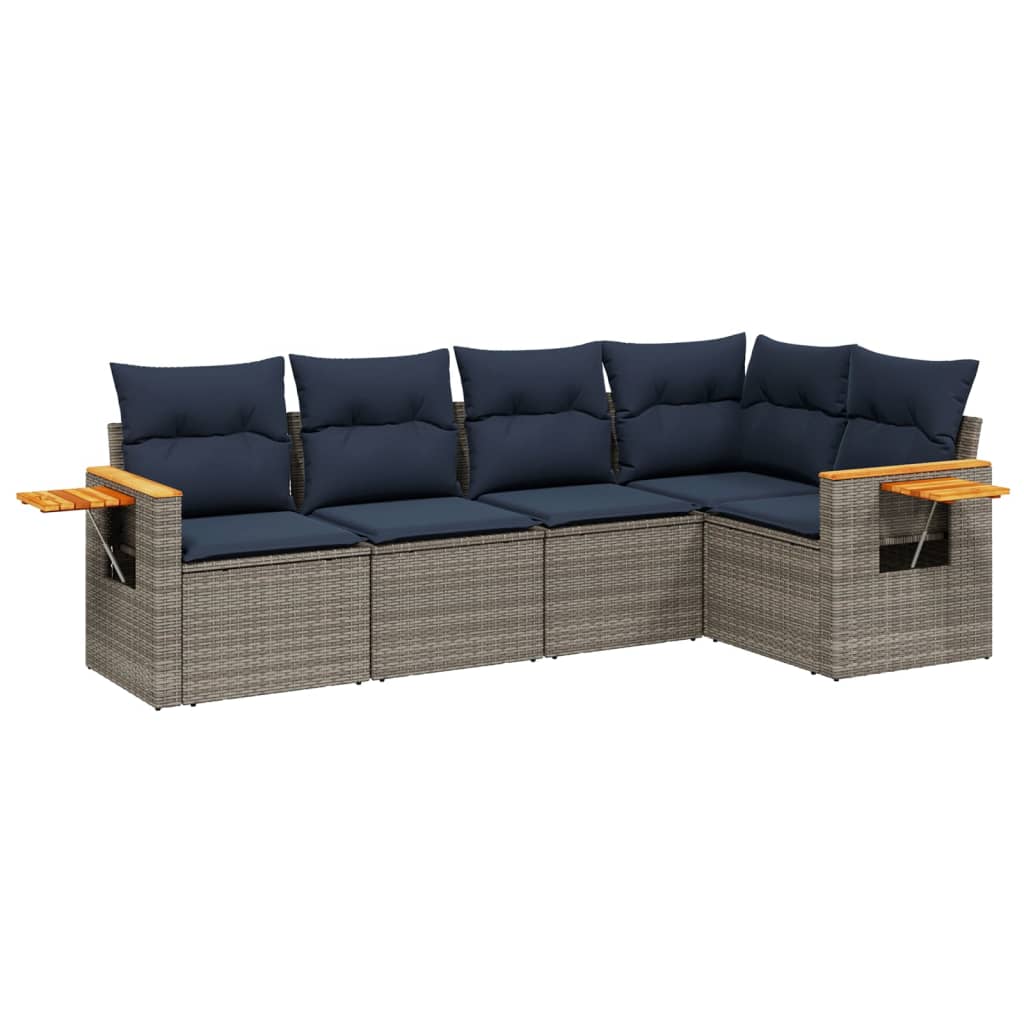 Sofasæt Til Haven 5 Dele Med Hynder Polyrattan