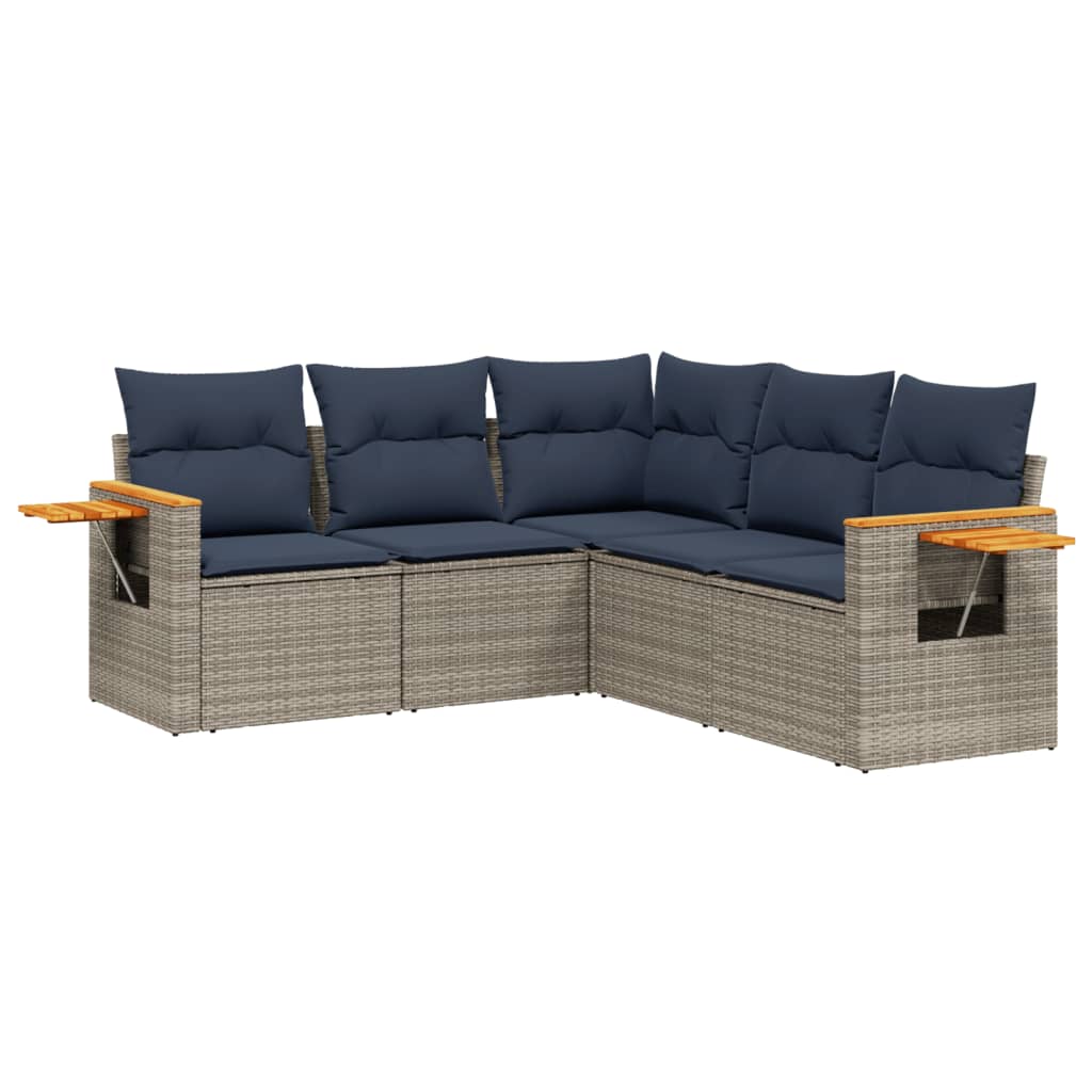 Sofasæt Til Haven 5 Dele Med Hynder Polyrattan