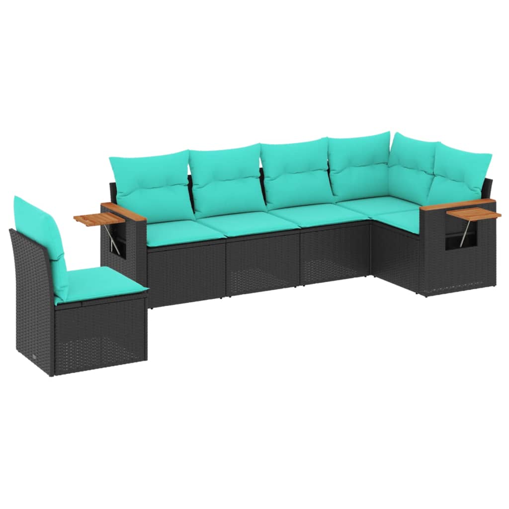 Sofasæt Til Haven 6 Dele Med Hynder Polyrattan