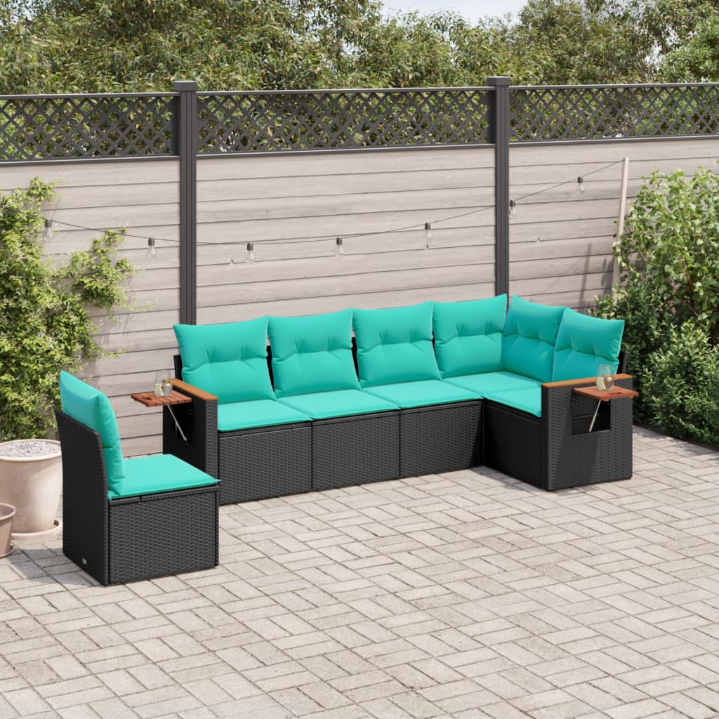 Sofasæt Til Haven 6 Dele Med Hynder Polyrattan