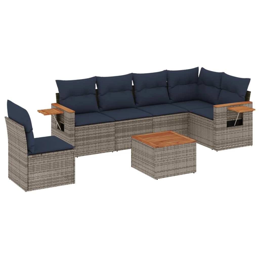Sofasæt Til Haven 6 Dele Med Hynder Polyrattan