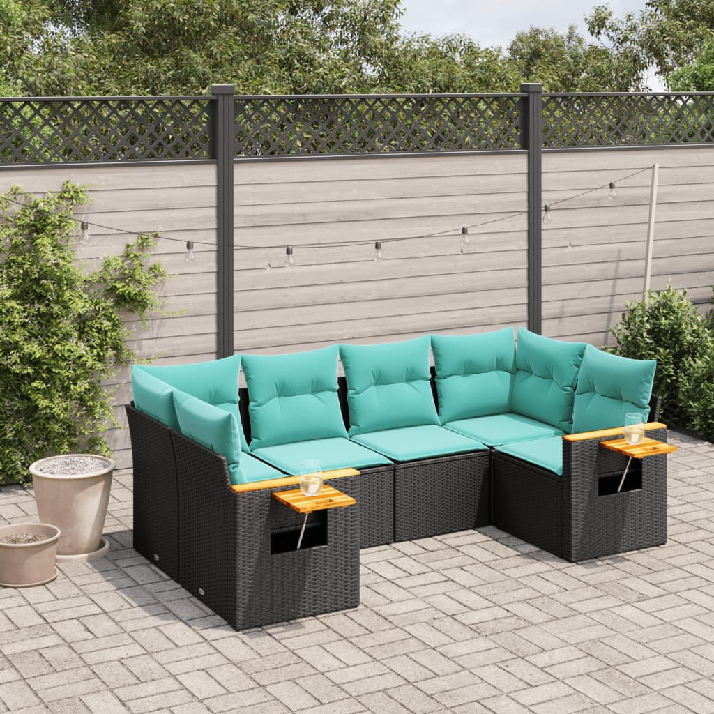 Sofasæt Til Haven 6 Dele Med Hynder Polyrattan