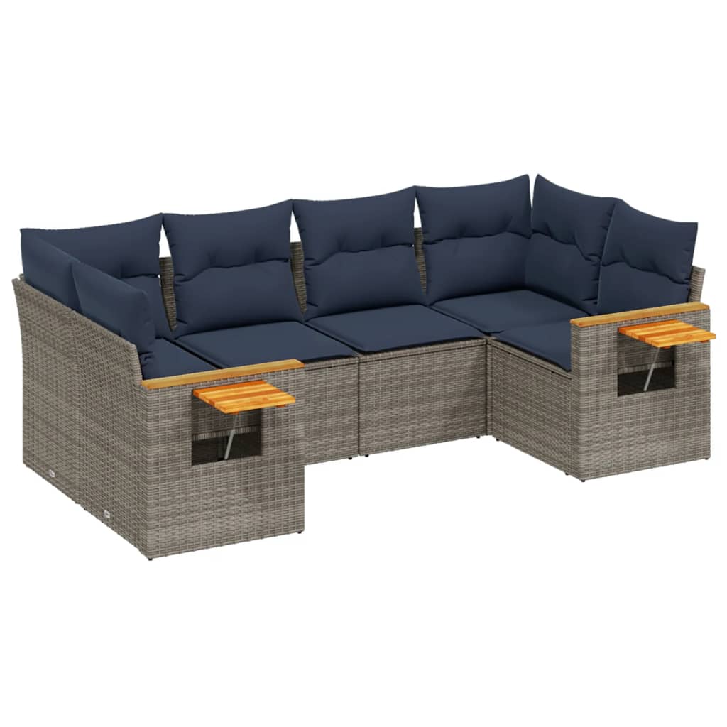 Sofasæt Til Haven 6 Dele Med Hynder Polyrattan