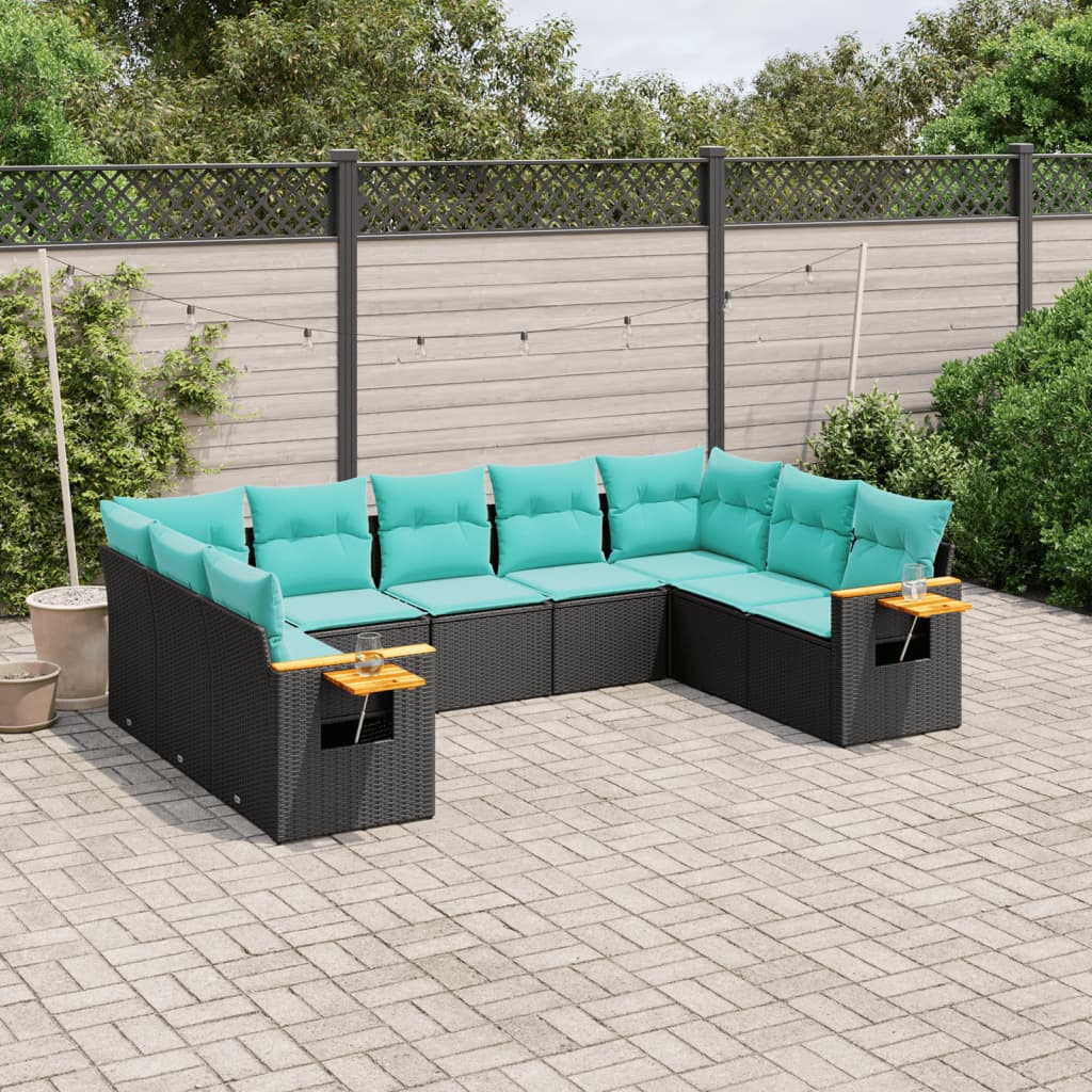 Sofasæt Til Haven 9 Dele Med Hynder Polyrattan