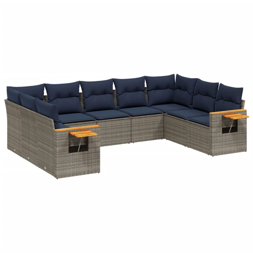 Sofasæt Til Haven 9 Dele Med Hynder Polyrattan