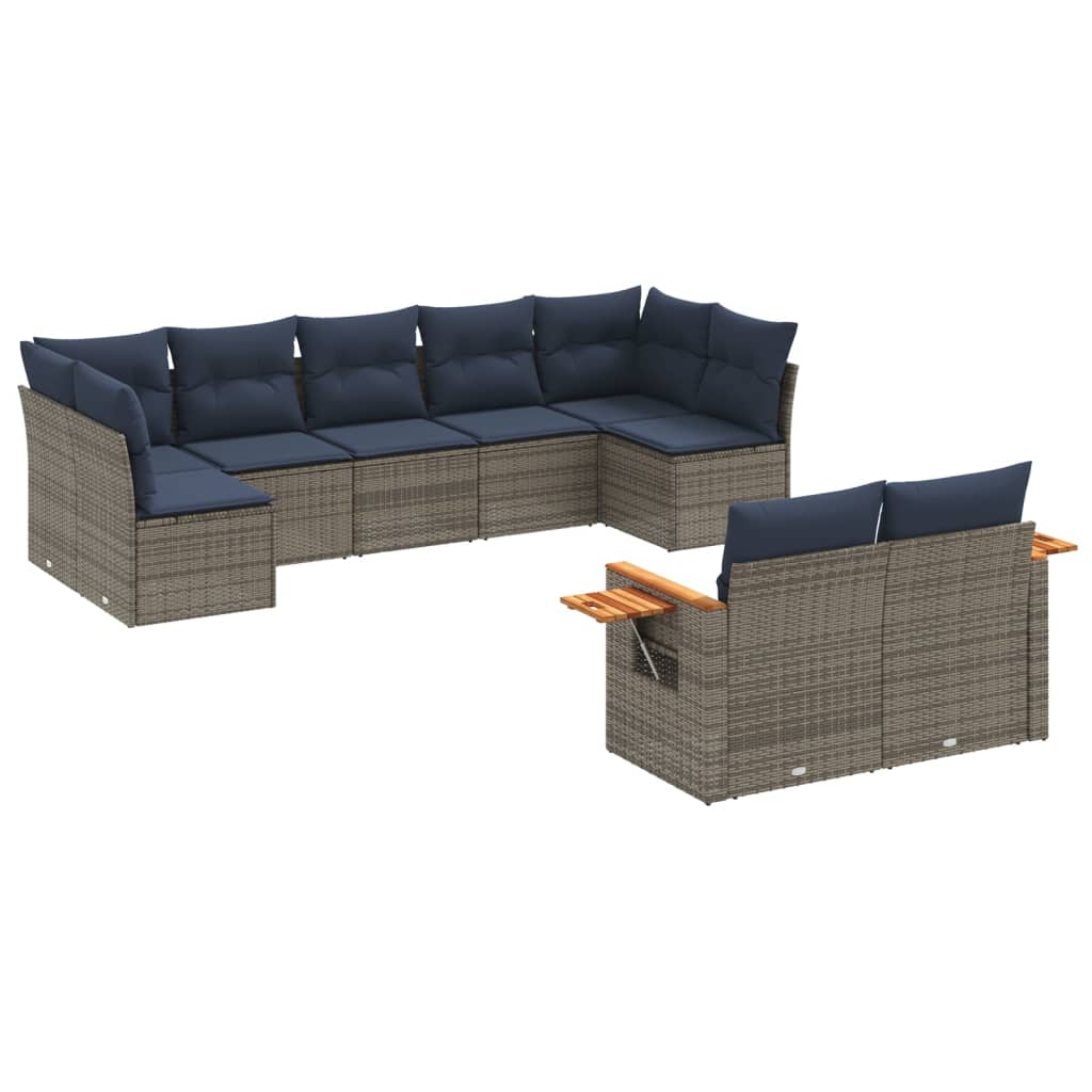 Sofasæt Til Haven 9 Dele Med Hynder Polyrattan
