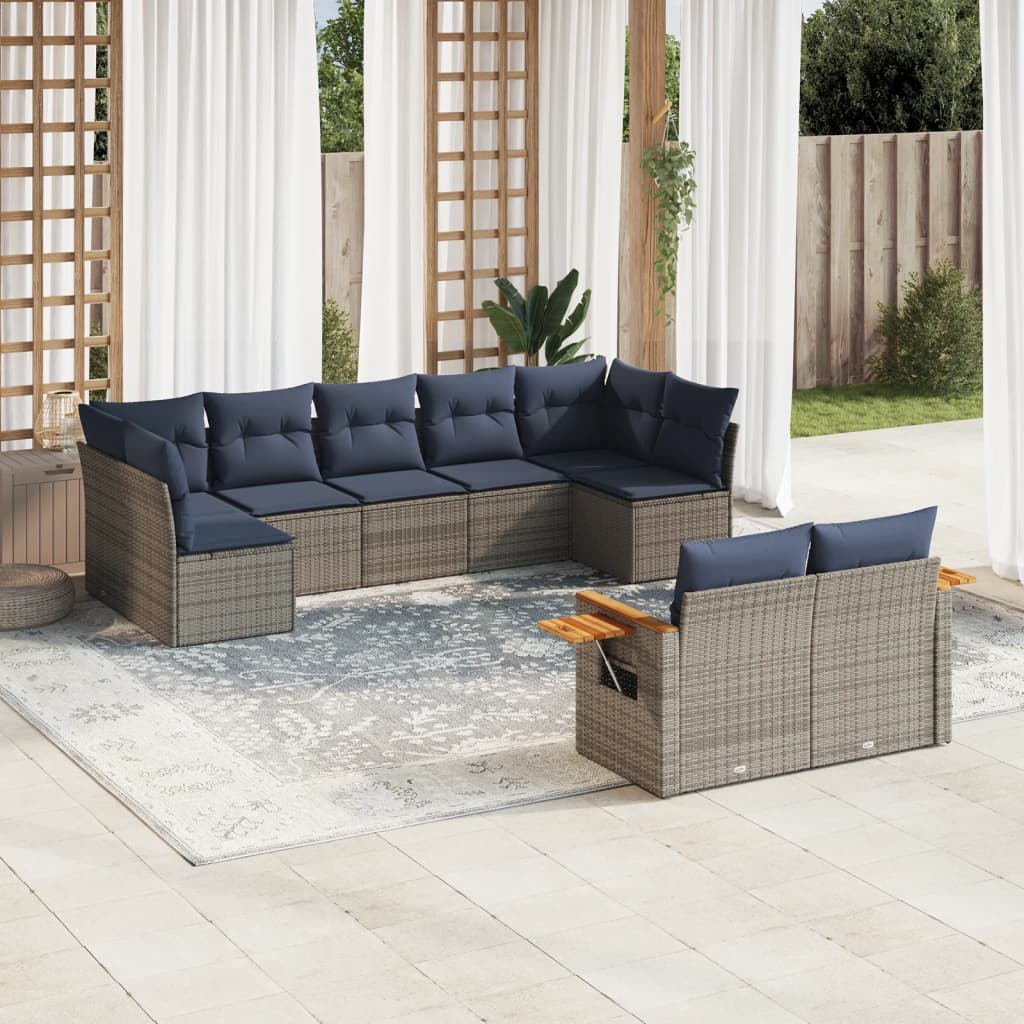Sofasæt Til Haven 9 Dele Med Hynder Polyrattan