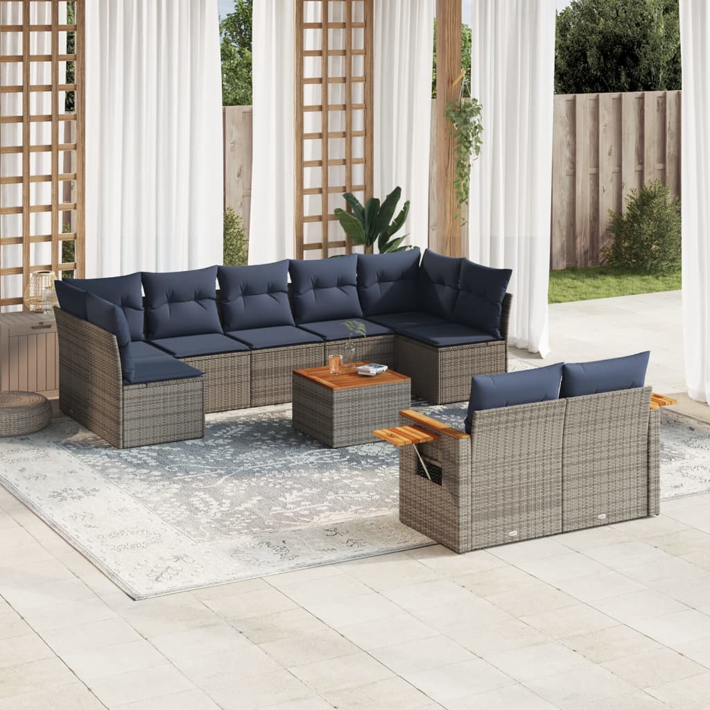 Sofasæt Til Haven 9 Dele Med Hynder Polyrattan
