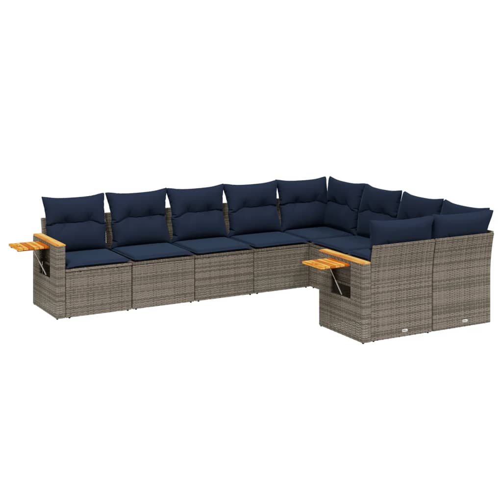 Sofasæt Til Haven 9 Dele Med Hynder Polyrattan