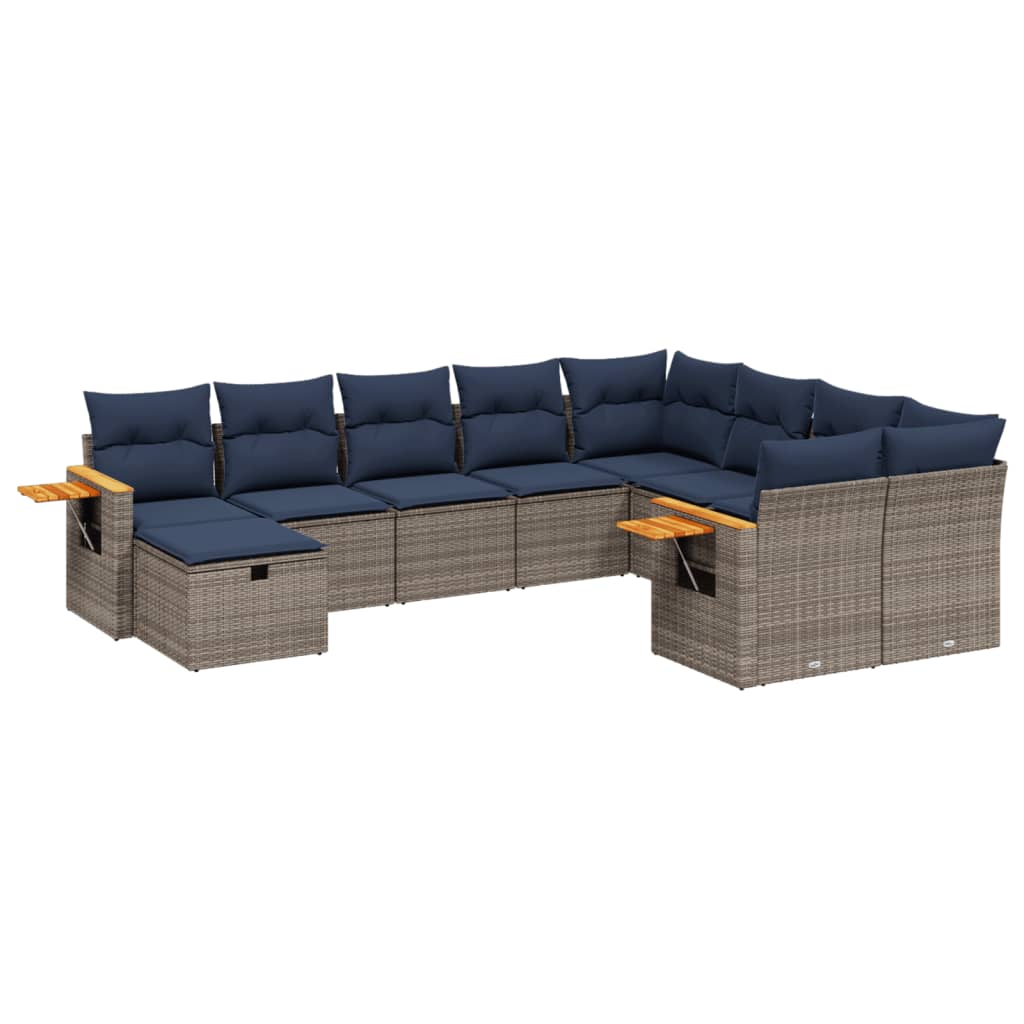 Sofasæt Til Haven 10 Dele Med Hynder Polyrattan