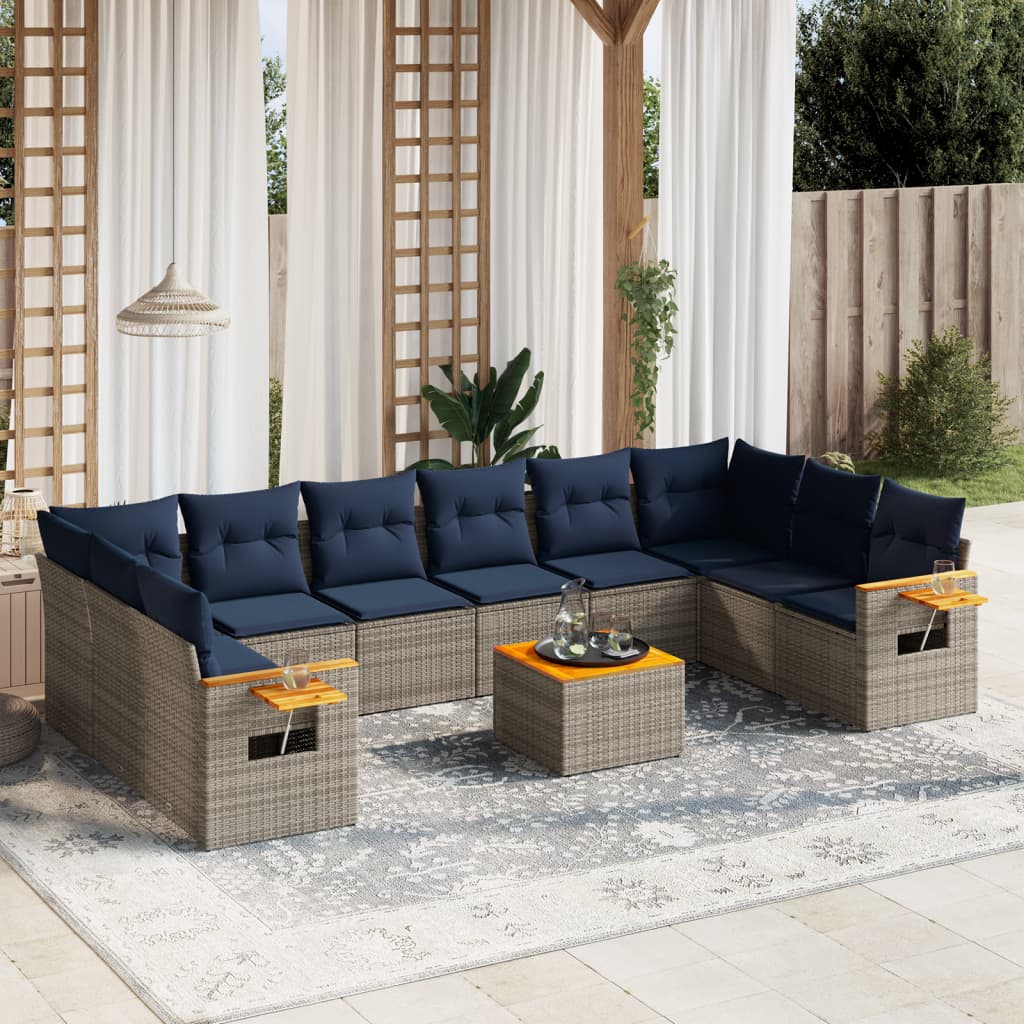 Sofasæt Til Haven 10 Dele Med Hynder Polyrattan