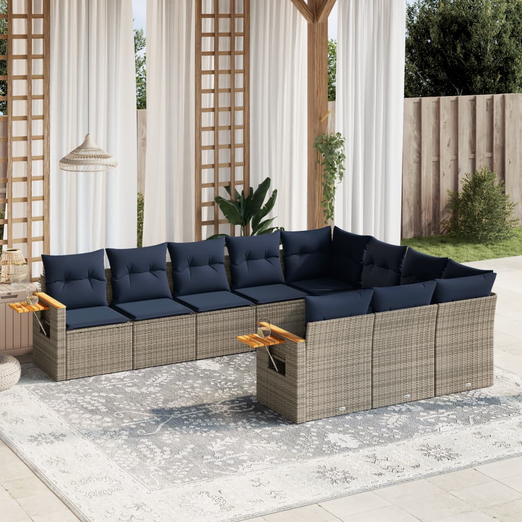 Sofasæt Til Haven 10 Dele Med Hynder Polyrattan