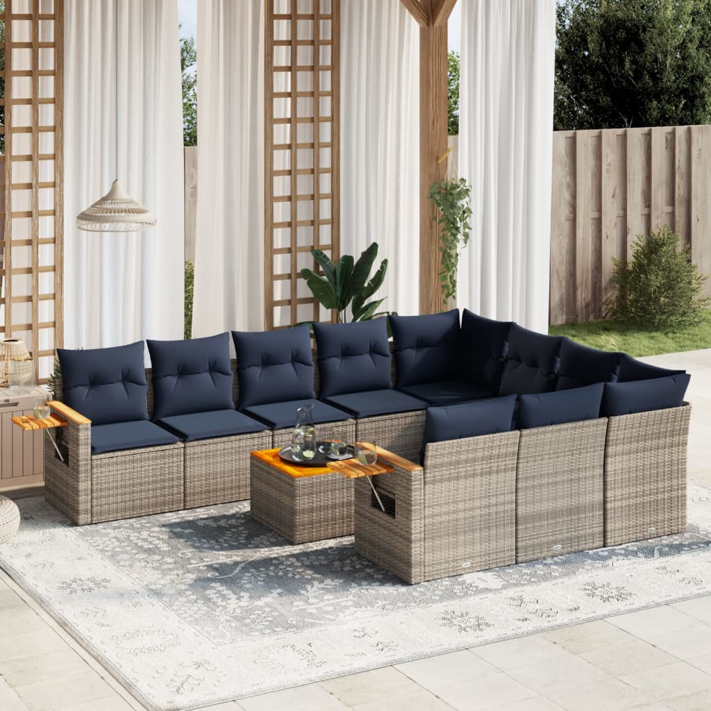 Sofasæt Til Haven 10 Dele Med Hynder Polyrattan