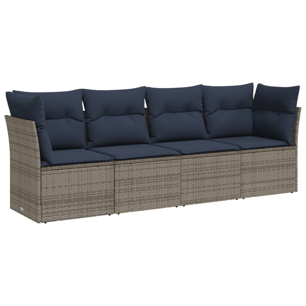 Sofasæt Til Haven 5 Dele Med Hynder Polyrattan Sort