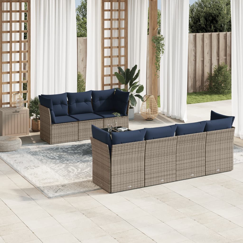Sofasæt Til Haven 8 Dele Med Hynder Polyrattan
