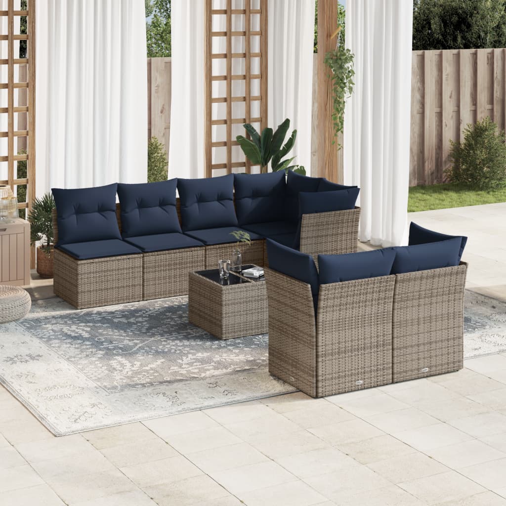 Sofasæt Til Haven 8 Dele Med Hynder Polyrattan