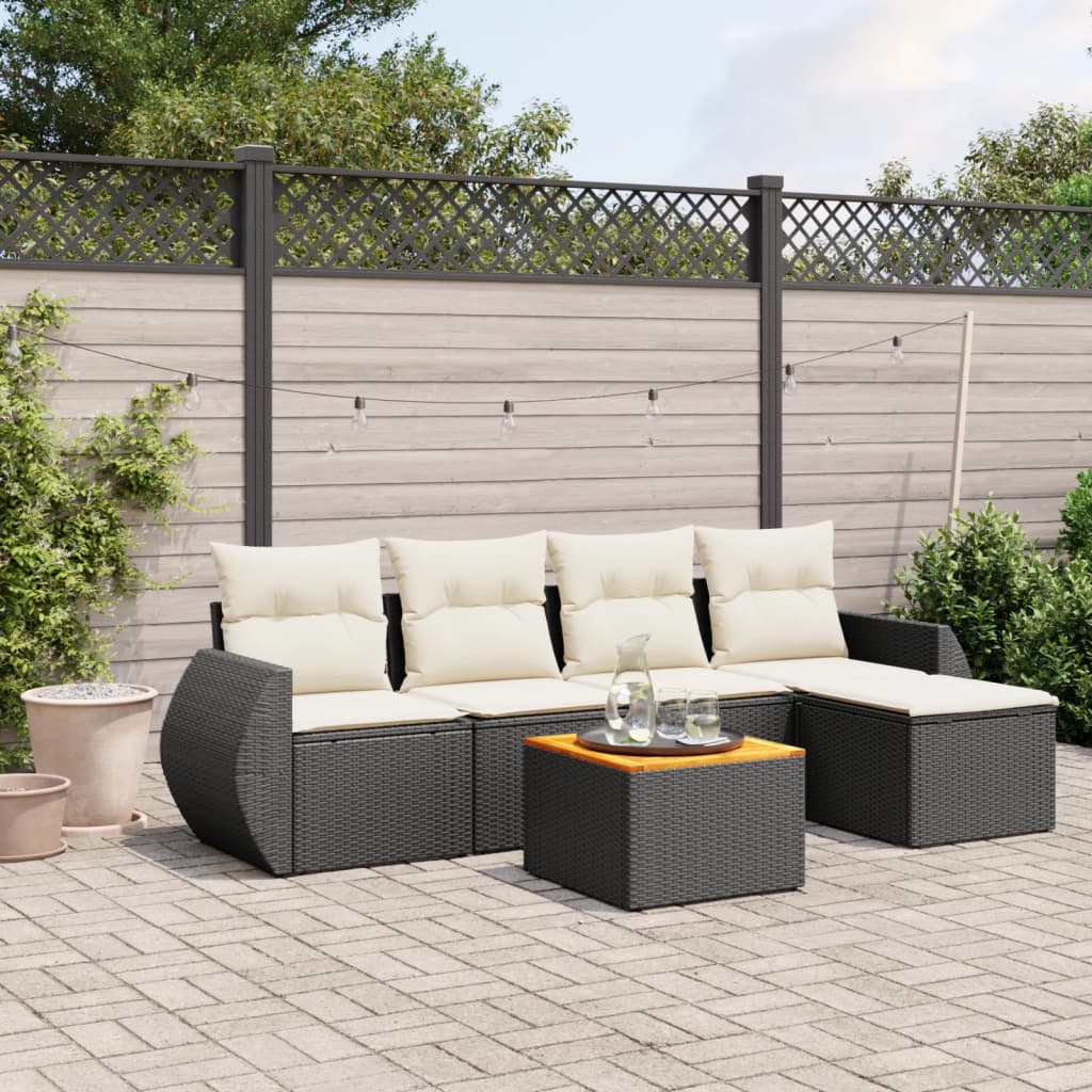 Sofasæt Til Haven 6 Dele Med Hynder Polyrattan - Variant 3257309