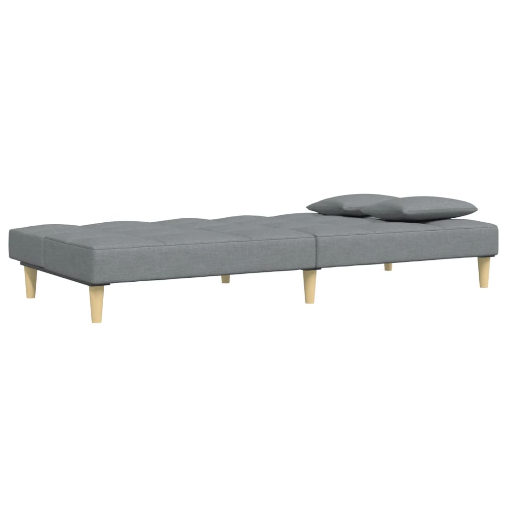2-Personers Sovesofa Med Fodskammel Stof