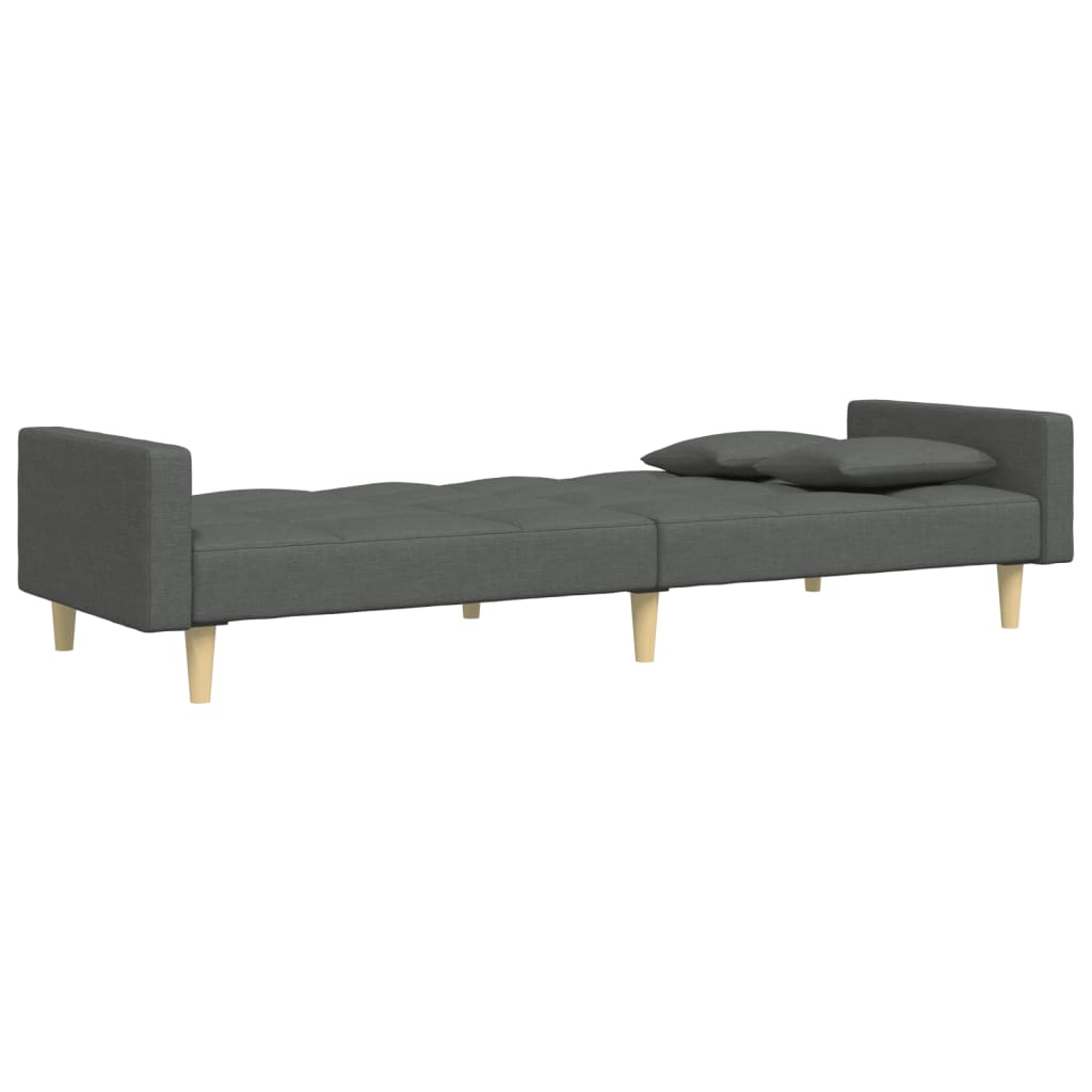 2-Personers Sovesofa Med Fodskammel Stof