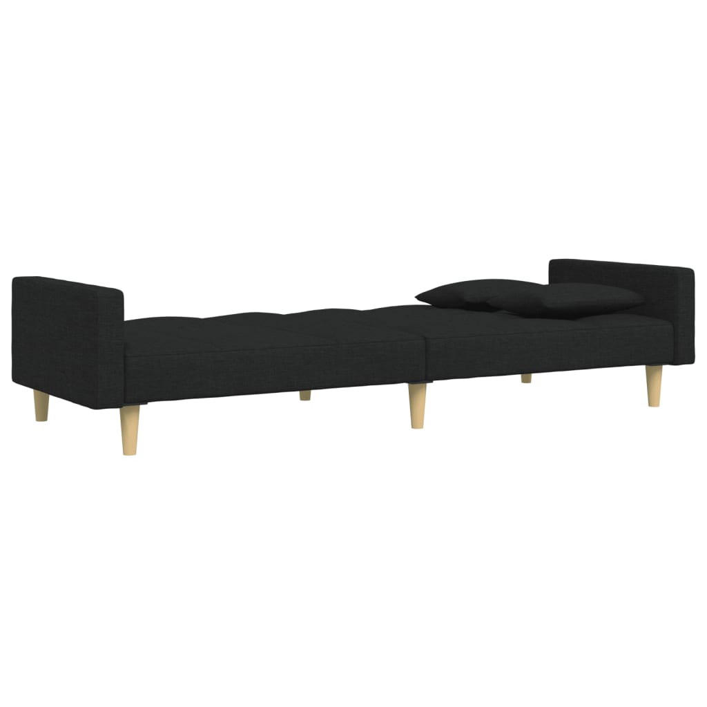2-Personers Sovesofa Med Fodskammel Stof