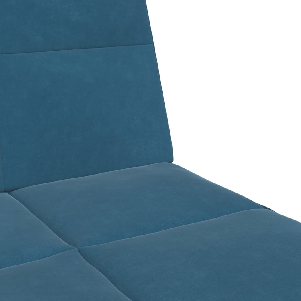2-Personers Sovesofa Med Fodskammel Velour