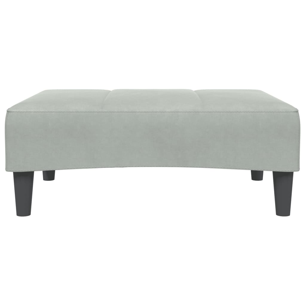 2-Personers Sovesofa Med Fodskammel Velour