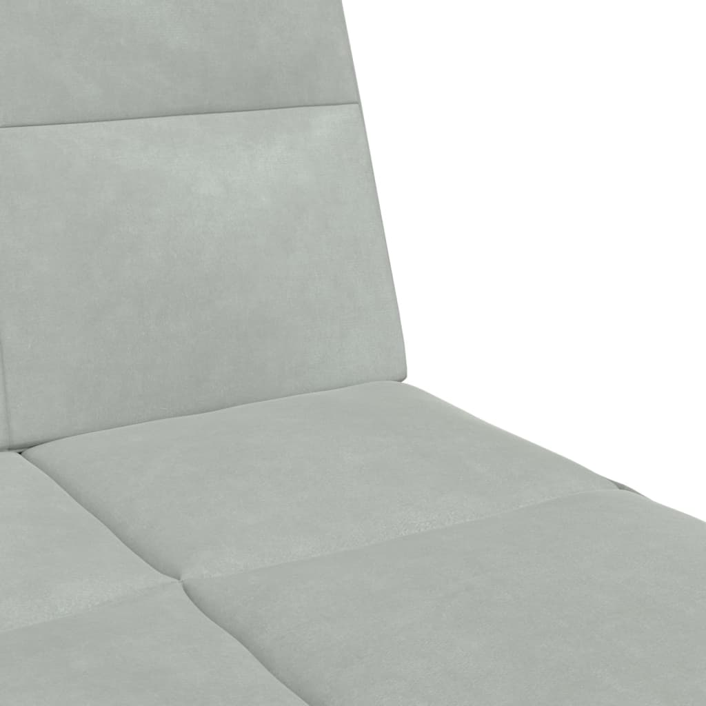 2-Personers Sovesofa Med Fodskammel Velour